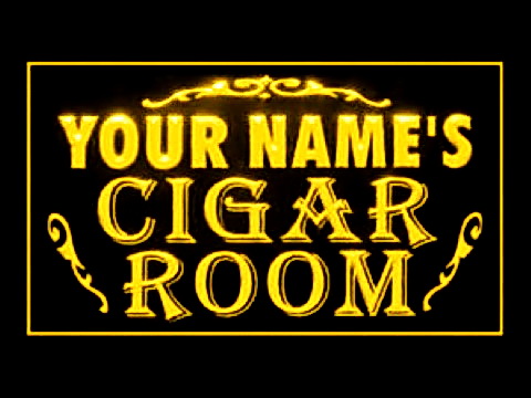 Custom Name Cigar Room LED Neon Sign